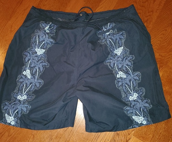 CARIBBEAN swimwear palm tree swim trunks - Picture 2 of 8